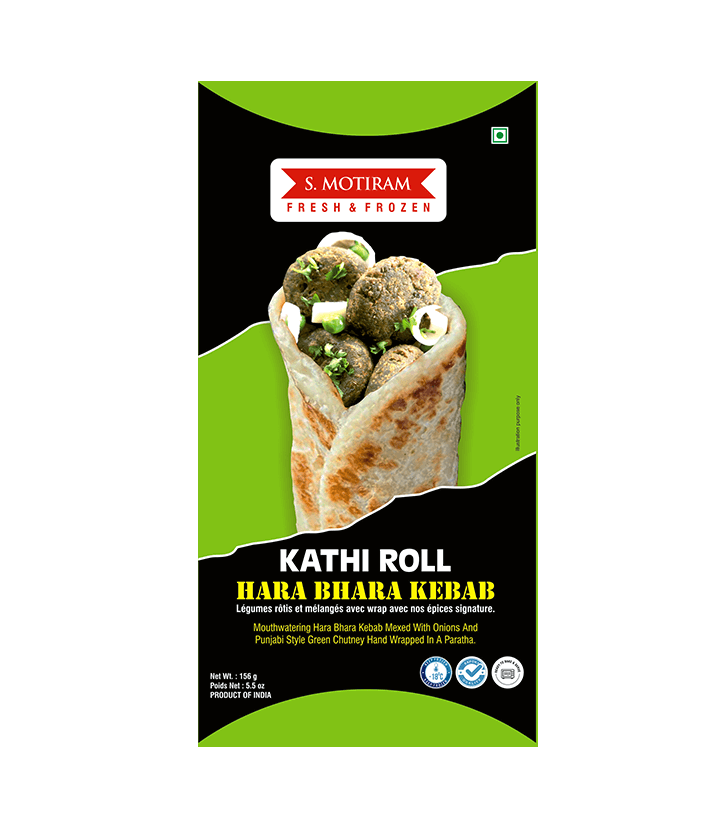Kathi Roll Hara Bhara Kabab